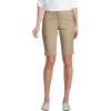 Lands’ End School Uniform Young Women’s Stretch Chino Bermuda Shorts(Khaki)