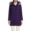 Lands’ End Womens Down Winter Coat Blackberry Regular X-Small