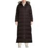 Lands’ End Womens Long Maxi Down Coat Rich Brown Plus 2x