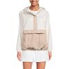 Lands’ End Women’s Packable Anorak Windbreaker(Egret/Champagne)