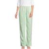 Lands’ End Women’s Print Flannel Pajama Pants(Icy Mint Green Stripe)