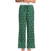 Lands’ End Women’s Print Flannel Pajama Pants(Light Emerald Snowy Trees)