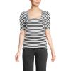 Oyster/Black Breton Stripes