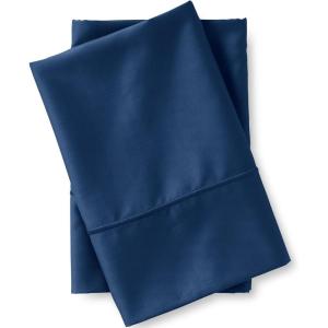 Lands’ End 400 NI Pillowcase Set Dusty Blue Standard(Deep Sea Navy)