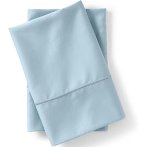 Lands’ End 400 NI Pillowcase Set Dusty Blue Standard(Dusty Blue)
