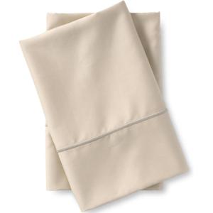 Lands’ End 400 NI Pillowcase Set Dusty Blue Standard(Light Tan)
