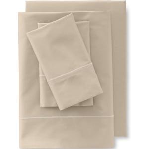Lands’ End 400 NI Sheet Set Deep Sea Navy Twin(Light Tan)