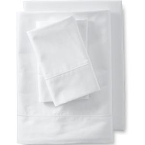 Lands’ End 400 NI Sheet Set Deep Sea Navy Twin(White)