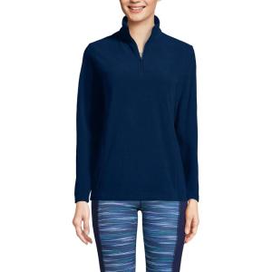 Lands’ End Anyweather Fleece Quarter Zip Pullover(Deep Sea Navy)