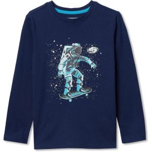 Lands’ End Boys Graphic T Shirt(Deep Sea Navy Space Surfer)