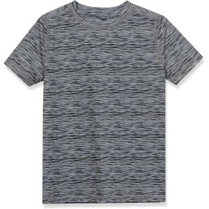 Lands’ End Boys Performance Tee Shirt(Black Space Dye)