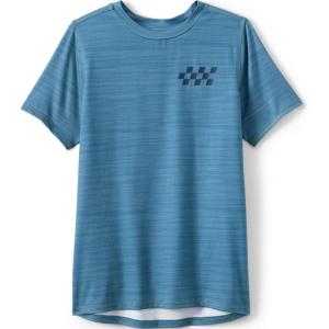 Lands’ End Boys Performance Tee Shirt(Blue Space Dye)