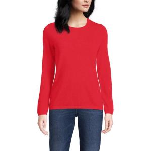Lands’ End Cashmere Sweater(Compass Red)