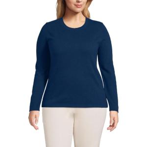 Lands’ End Cashmere Sweater(Deep Sea Navy)