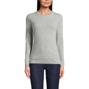 Lands’ End Cashmere Sweater(Gray/Black Donegal)