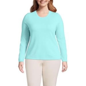 Lands’ End Cashmere Sweater(Pale Aqua Ice)