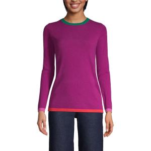 Lands’ End Cashmere Sweater(Plum fuchsia)