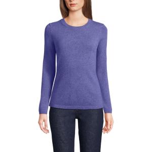 Lands’ End Cashmere Sweater(Rich Periwinkle Heather)