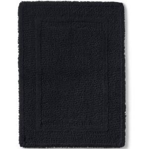 Lands’ End Essential Cotton Reversible Rug Black Rug- Medium(Black)