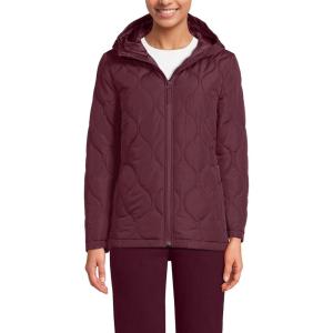 Lands’ End FeatherFree Insulated Jacket(Lush Burgundy)