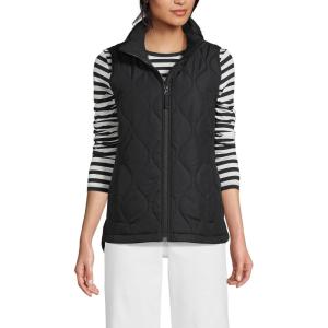 Lands’ End FeatherFree Insulated Vest(Black)