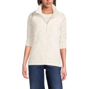 Lands’ End FeatherFree Insulated Vest(Ivory)