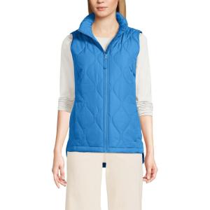 Lands’ End FeatherFree Insulated Vest(Muted Cobalt Blue)