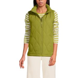Lands’ End FeatherFree Insulated Vest(Vintage Lime Green)