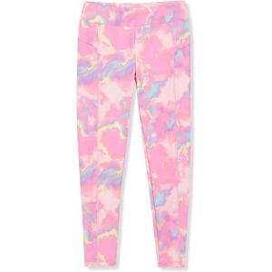 Lands’ End Girls Active Leggings(Pink Marble)