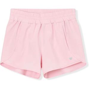 Lands’ End Girls Active Woven Shorts(Fairy Tale Pink)