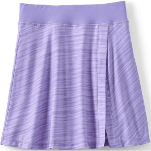 Lands’ End Girls Athletic Active Skort(Lavender Mist Space Dye)
