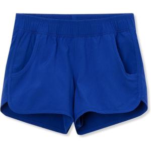 Lands’ End Girls Comfort Waist Stretch Swim Shorts(Blue)