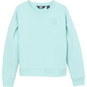 Lands’ End Girls Knit Crewneck Sweatshirt(Aruba Blue)