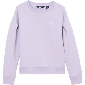 Lands’ End Girls Knit Crewneck Sweatshirt(Pastel Lilac)