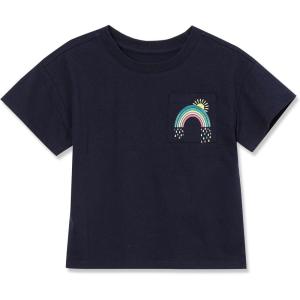 Lands’ End Girls Meet and Greet Pocket Tee(Classic Navy)
