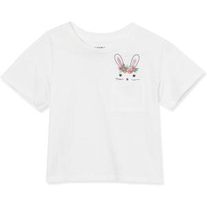 Lands’ End Girls Meet and Greet Pocket Tee(White)