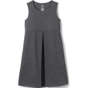 Lands’ End Girls Ponte Pleat Jumper(Charcoal Heather)