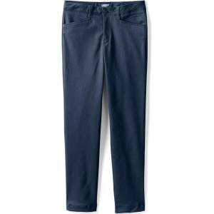 Lands’ End Girls Slim Fit Stretch Chino Pants(Classic Navy)