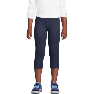 Lands’ End Girls Tough Cotton Capri Leggings(Classic Navy)