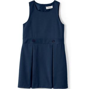 Lands’ End Girls Uniform Plaid Jumper(Academic Classic Navy)