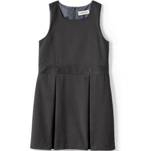 Lands’ End Girls Uniform Plaid Jumper(Academic Gray)