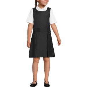 Lands’ End Girls Uniform Plaid Jumper(Black)