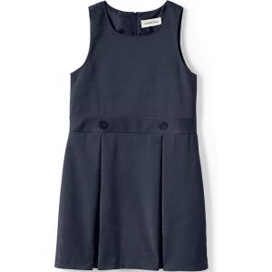 Lands’ End Girls Uniform Plaid Jumper(Classic Navy)
