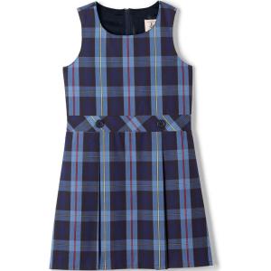 Lands’ End Girls Uniform Plaid Jumper(French Blue Plaid)