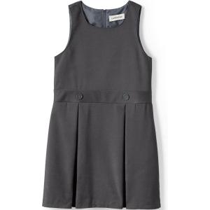 Lands’ End Girls Uniform Plaid Jumper(Gray)