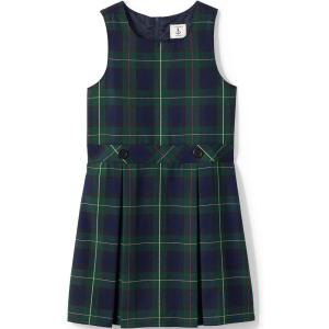 Lands’ End Girls Uniform Plaid Jumper(Hunter/Classic Navy Plaid)