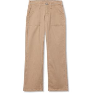 Lands’ End Girls Woven Pull On Utility Cargo Pants(Cornstalk Khaki)