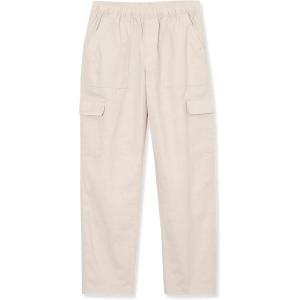 Lands’ End Girls Woven Pull On Utility Cargo Pants(Putty)