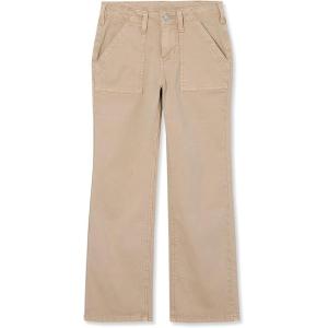 Lands’ End Girls Woven Pull On Utility Cargo Pants(Sand Khaki)