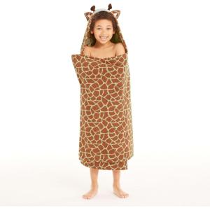 Lands’ End Kid Hooded Towel Giraffe 27″ x 50″(Giraffe)